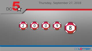 DC LOTTERY Standard_Animation_Evening 09/27/2018