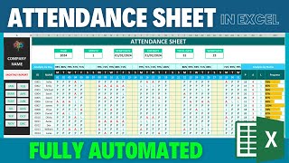 Create fully automated attendance sheet in Excel - Excel Tutorial News