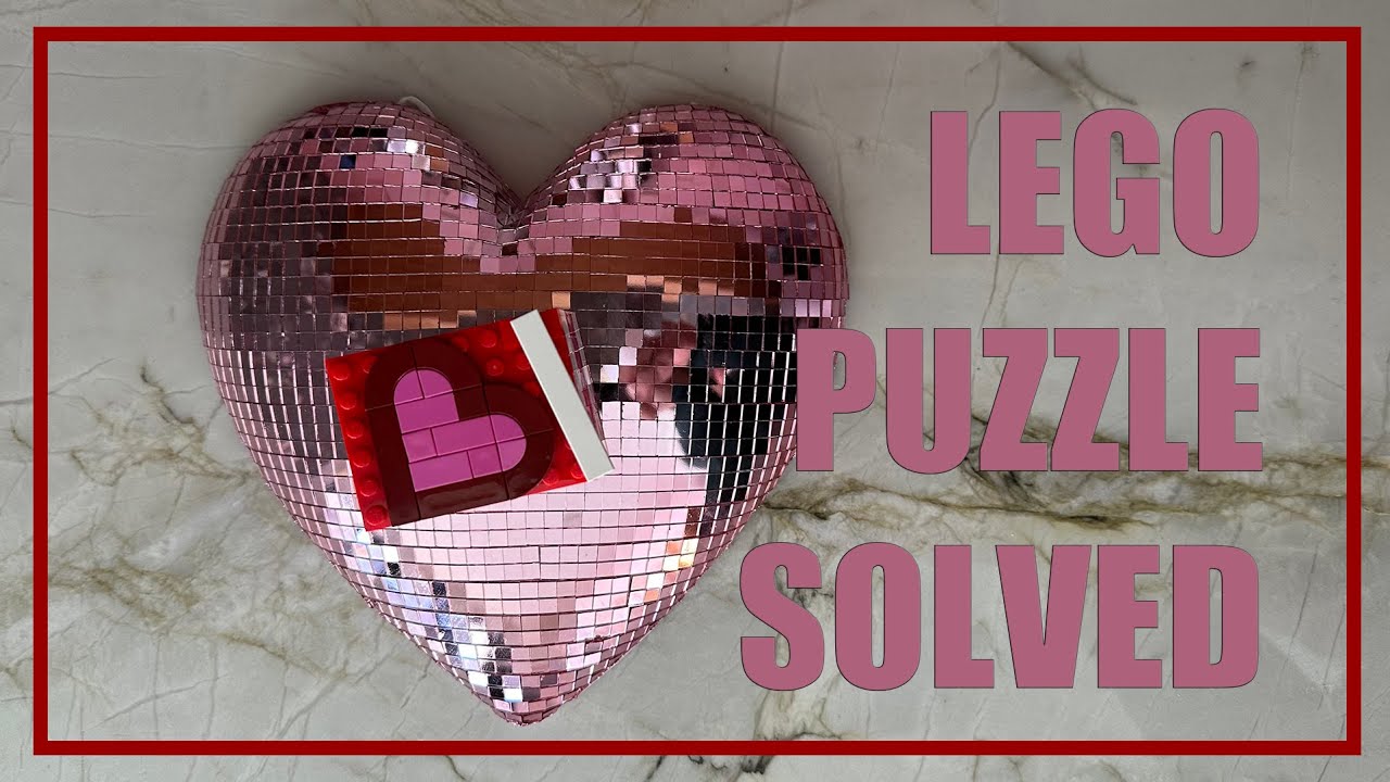 Satisfying Valentine Lego Puzzle Solved by cheat3