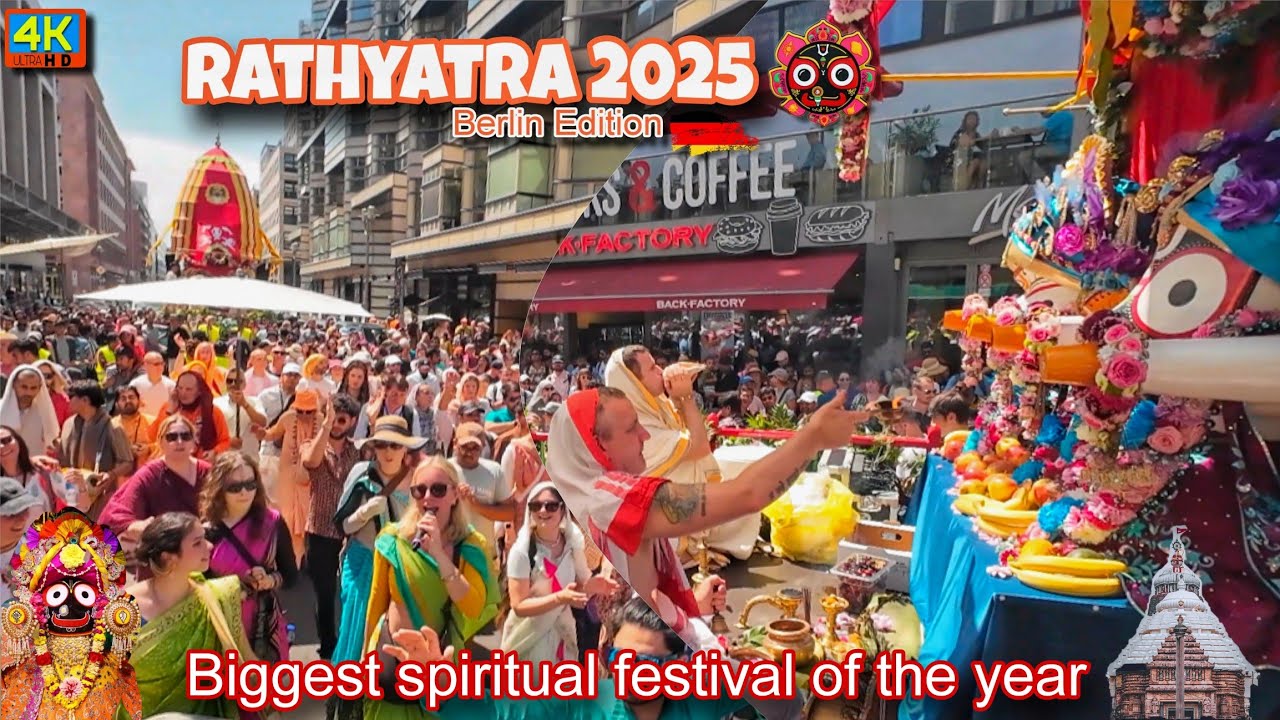 Rathyatra in Berlin Germany | Massive Chariot Festival That Stunned Berlin! | ISKON