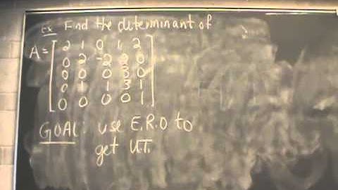 MATH 1201 - Ch 3 L 5 - E.R.O. Method for Determinants