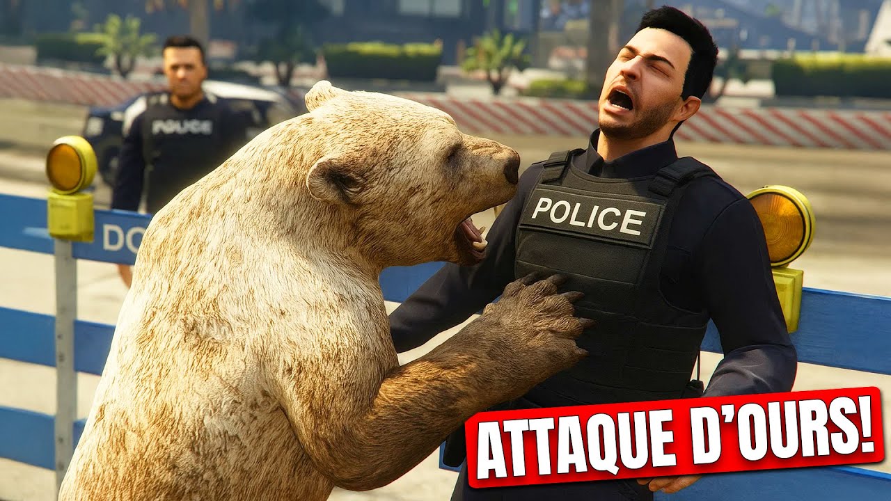 UN OURS FÉROCE SÈME LE CHAOS à Los Santos (GTA 5 RP)