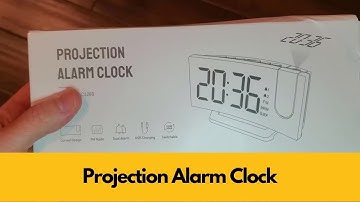 Projection Alarm Clock for Bedrooms | Multifunctional Clock with FM Radio and Projection