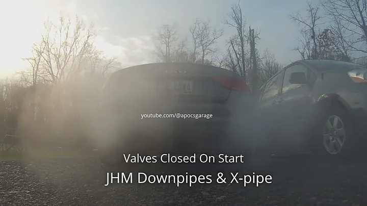 B8.5 RS5 JHM Downpipes and X-Pipe Combo Cold Start Comparison | Stock 2013 Audi RS5