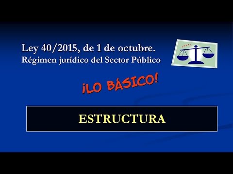 Ley 40/2015 - Estructura