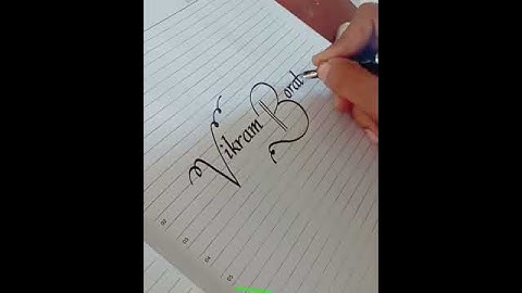 English Calligraphy - Vikram Borate - Calligraphy by Nahel Inamdar ❤