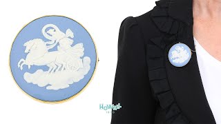 Wedgwood Jasperware Cameo Brooch BR705 5