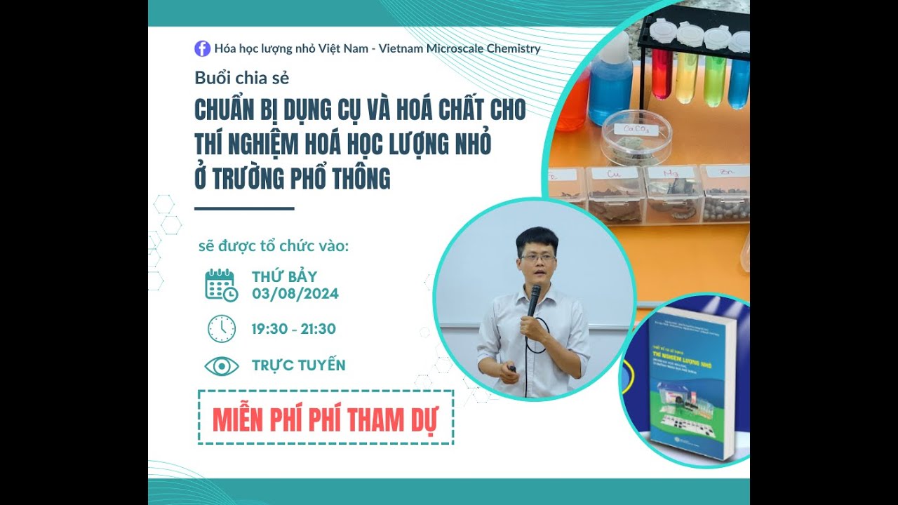 Vietnam Microscale Chemistry | Chuẩn bị dụng cụ và hoá chất thí nghiệm hoá học lượng nhỏ | Webinar - youtube