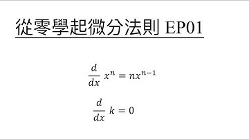 從零學起微分法則 Ep 01 | Differentiation of x^n | Power Rule | 微積分 | Calculus | M1 | M2 | DSE | IGCSE | IB