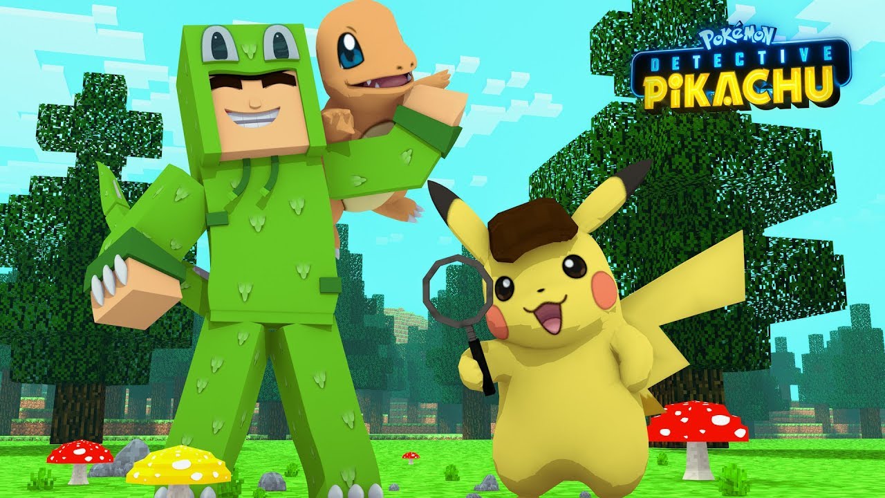 the little club daycare MEETING PIKACHU - DETECTIVE PIKACHU - Minecraft