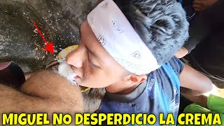 Le tiraron toda la crema en la pierna al Camarón pero miren lo que hizo Miguel. Parte 13