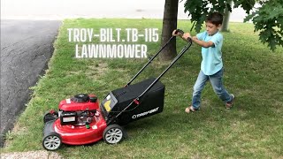 My first Troy-Bilt TB115 lawnmower