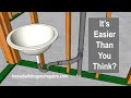 How To Put Together Bathroom Drain Pipe Components So You Can Move Sink Over A Few Inches or Feet