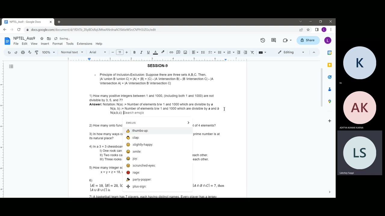 noc23-cs22: NPTEL Discrete Maths - Session 9