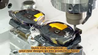 Dual-Station CNC Machining | Acetate Frame Front Production
