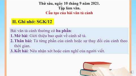 K5 TLV TIẾT 1 Cấu tạo của bài văn tả cảnh