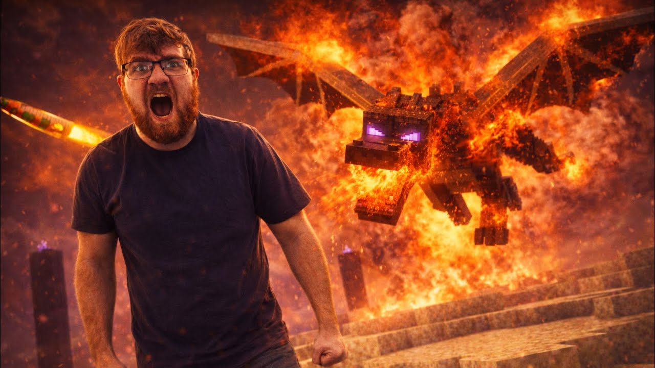 Can an Ender Dragon Survive a Nuke? - YouTube