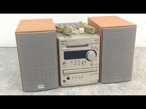 □ ONKYO オンキョー CD MD チューナーアンプ コンポ スピーカー FR