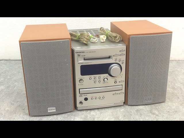 □ ONKYO オンキョー CD MD チューナーアンプ コンポ スピーカー FR