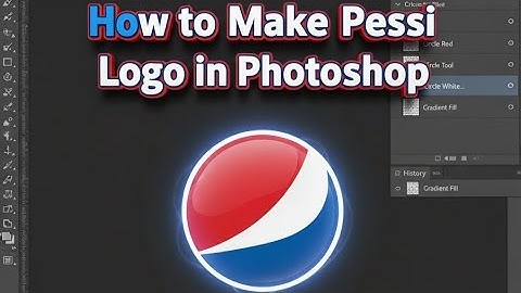 How to make Pepsi logo on Photoshop | Photoshop per Pepsi ka logo kasa banaien | Pepsi logo design 