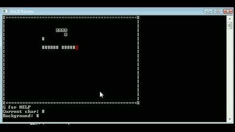 C++ "ASCII Painter" ASCII Game