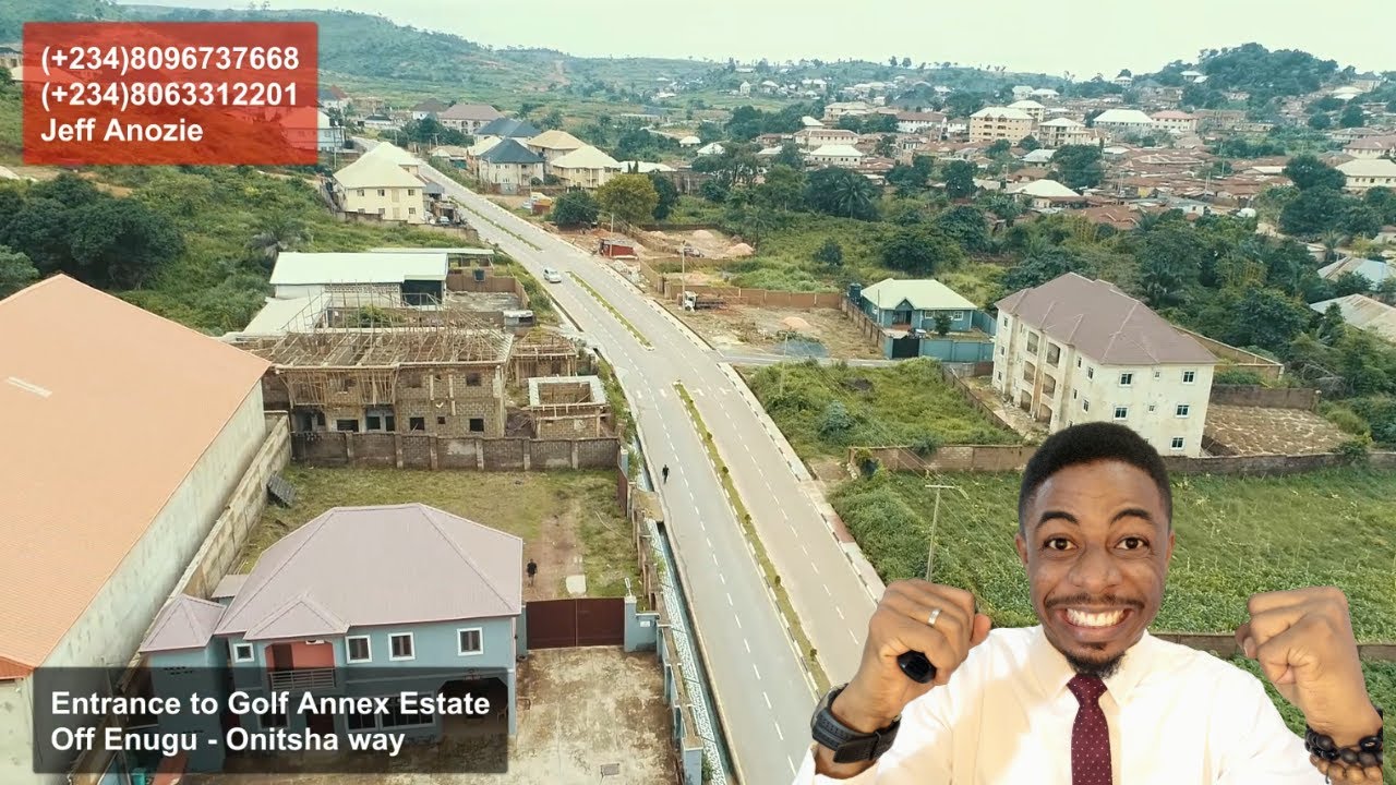 Aerial View Golf Annex Estate ENUGU YouTube