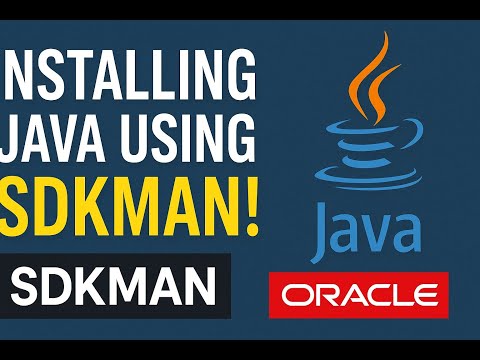 Installing Java using SDK man (simplest way to install Oracle JDK)