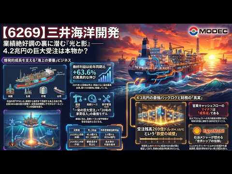 【6269】三井海洋開発、業績絶好調のウラに潜む「光と影」を徹底解剖