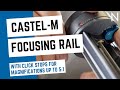 NOVOFLEX Focusing rail CASTEL-M with click stops for magnifications up to 5:1