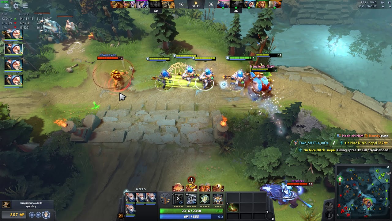 Dota 2 MEEPO RAMPAGE