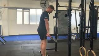 Single Banded Romanian Deadlift demonstration