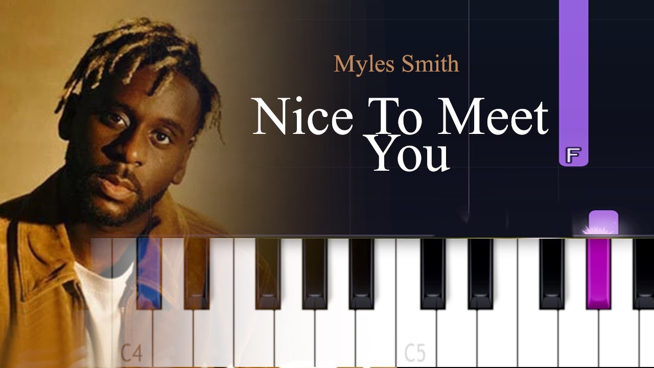 Myles Smith - Nice To Meet You (Piano tutorial)