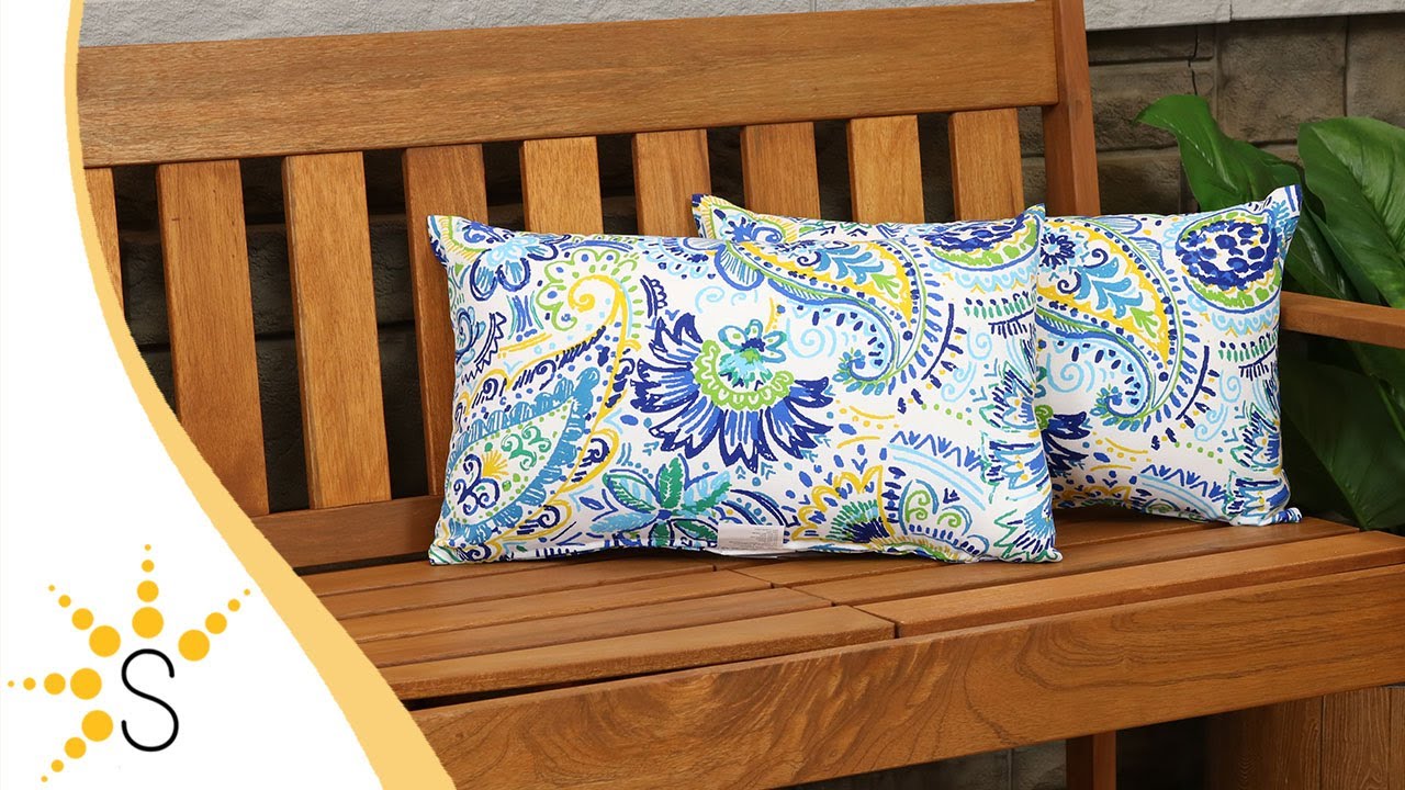 Sunnydaze Outdoor Lumbar Throw Pillow Covers