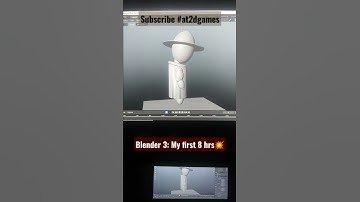 Blender 3: 3D Character - My first 8 hrs. Future #Godot Engine 3D game. #at2dgames ⏩Game🎬 🔗 below!