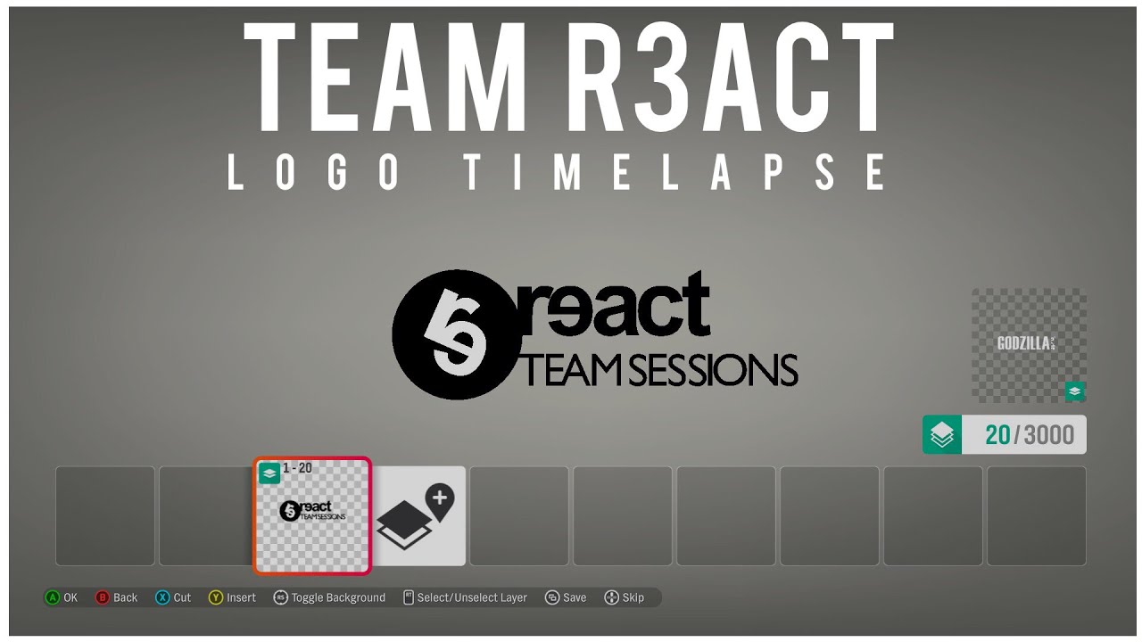 Forza Horizon 4 | R3ACT Team sessions | Logo Timelapse (1080p)