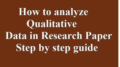 how to analyze qualitative data in research l how to analyze qualitative data l step by step guide