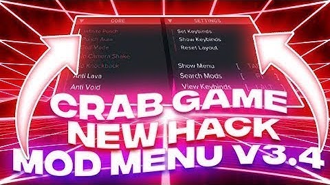 FREE CRAB GAME HACK - TUTORIAL ⚙️ MODMENU FOR CRAB GAME - How to Install [UPDATED]