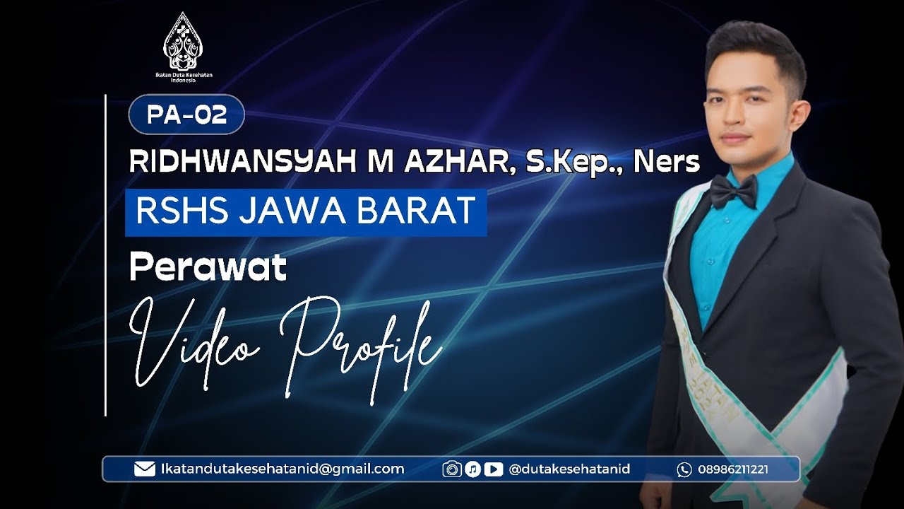 RIDHWANSYAH M AZHAR, S.Kep., Ners | RSHS BANDUNG | VIDEO PROFILE DUTA KESEHATAN INDONESIA 2024