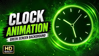 CLOCK ANIMATION | GREEN SCREEN VIDEO | WALL CLOCK MOVING EFFECT #ClockAnimation screenshot 4