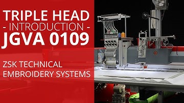 Introducing JGVA 0109 - A ZSK Triple Head Embroidery Machine