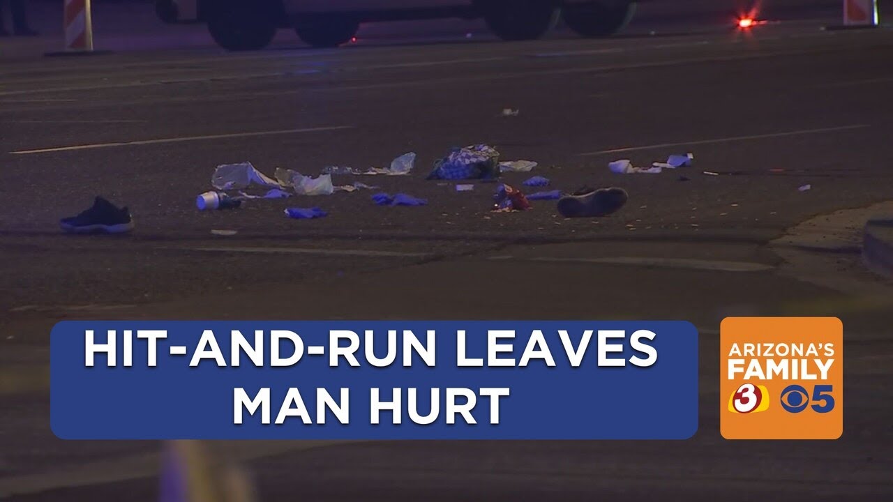 Man hospitalized after hit-and-run crash in Phoenix - YouTube