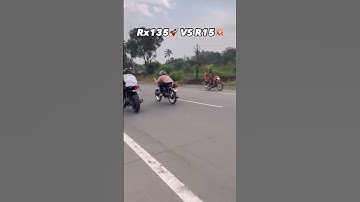 Yamaha RX100 vs R15 Race #rx100 #r15 #race