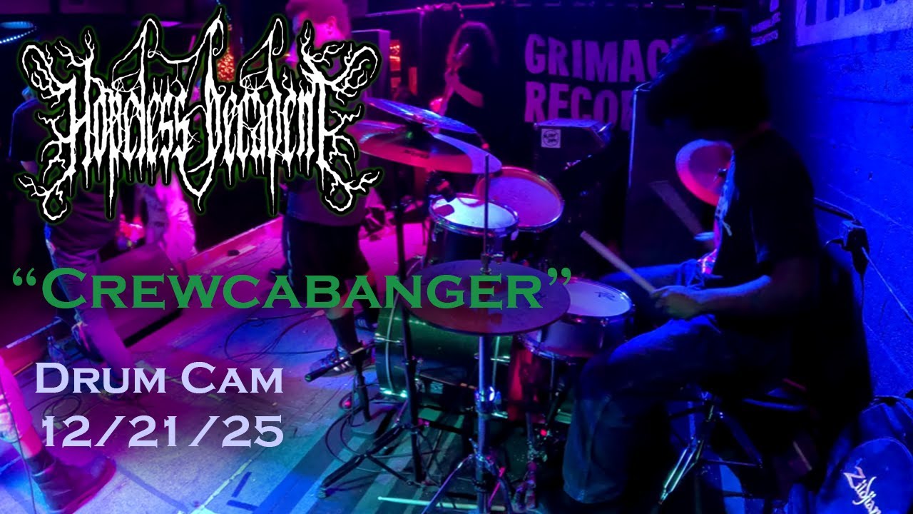 Hopeless Decadent - "Crewcabanger" Drum Cam, EP Release Show 12/21/2025 auf YouTube ansehen Hopeless Decadent - "Crewcabanger" Drum Cam, EP Release Show 12/21/2025 auf YouTube ansehen