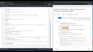 Module 13 Guided Lab Implementing a Serverless Architecture with AWS Lambda