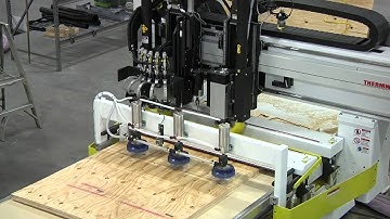 Thermwood Model 53 Roller Hold Down w Load/Unload System