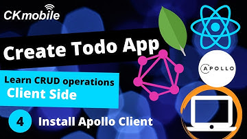 React, GraphQL, MongoDB and Apollo Client | Create Todo App #4  Install Apollo client