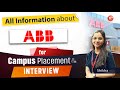 All information about ABB Ltd for Campus Placement Interviews
