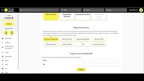 Things Mobile: Come attivare un intervallo di SIM card IoT e M2M dal Portale / Piattaforma IoT