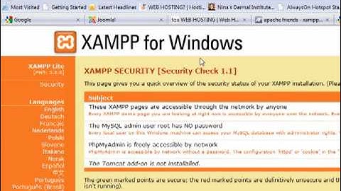 HOW TO INSTALL XAMPP LOCALHOST ON WINDOWS VISTA OR XP