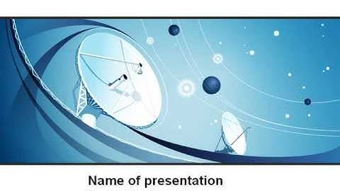 Parabolic Antennas On Masts PowerPoint Template by PoweredTemplate.com